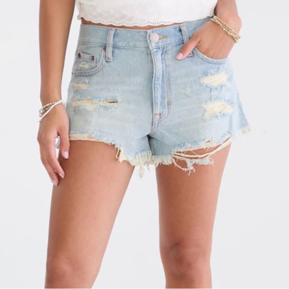 Aeropostale Vintage High Rise Shorty Jean Shorts Size 0